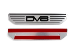Jeep Wrangler Sill Plates - Rear - DV8 Offroad - DV8 Logo - Black - `18-`20